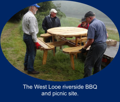 The West Looe riverside BBQ and picnic site.